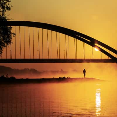 Torun, Vistula river, Poland