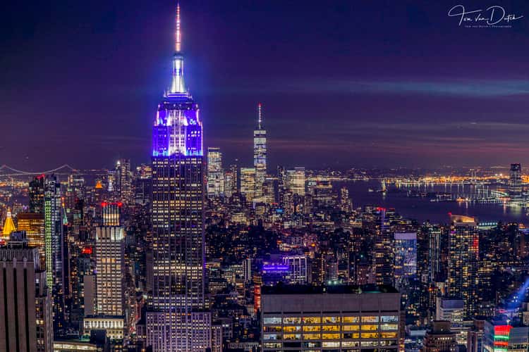 View from “Top of the Rock“, New York City