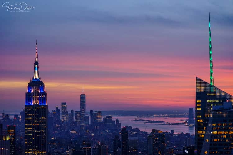 View from “Top of the Rock“, New York City