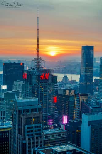 View from “Top of the Rock“, New York City