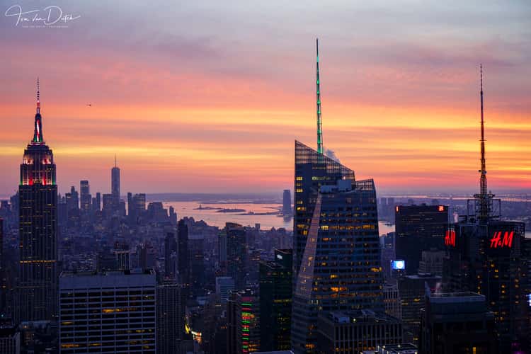 View from “Top of the Rock“, New York City