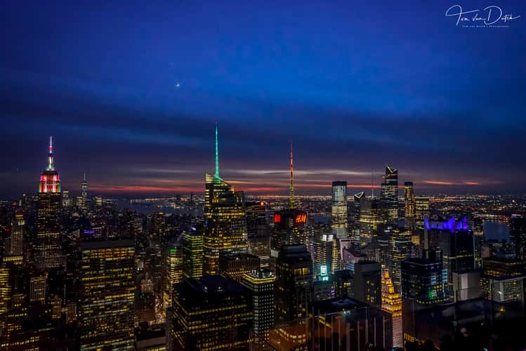 View from “Top of the Rock“, New York City