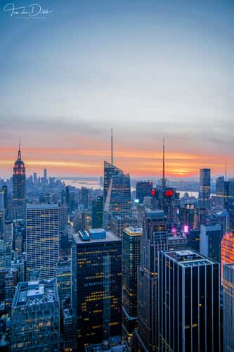 View from “Top of the Rock“, New York City