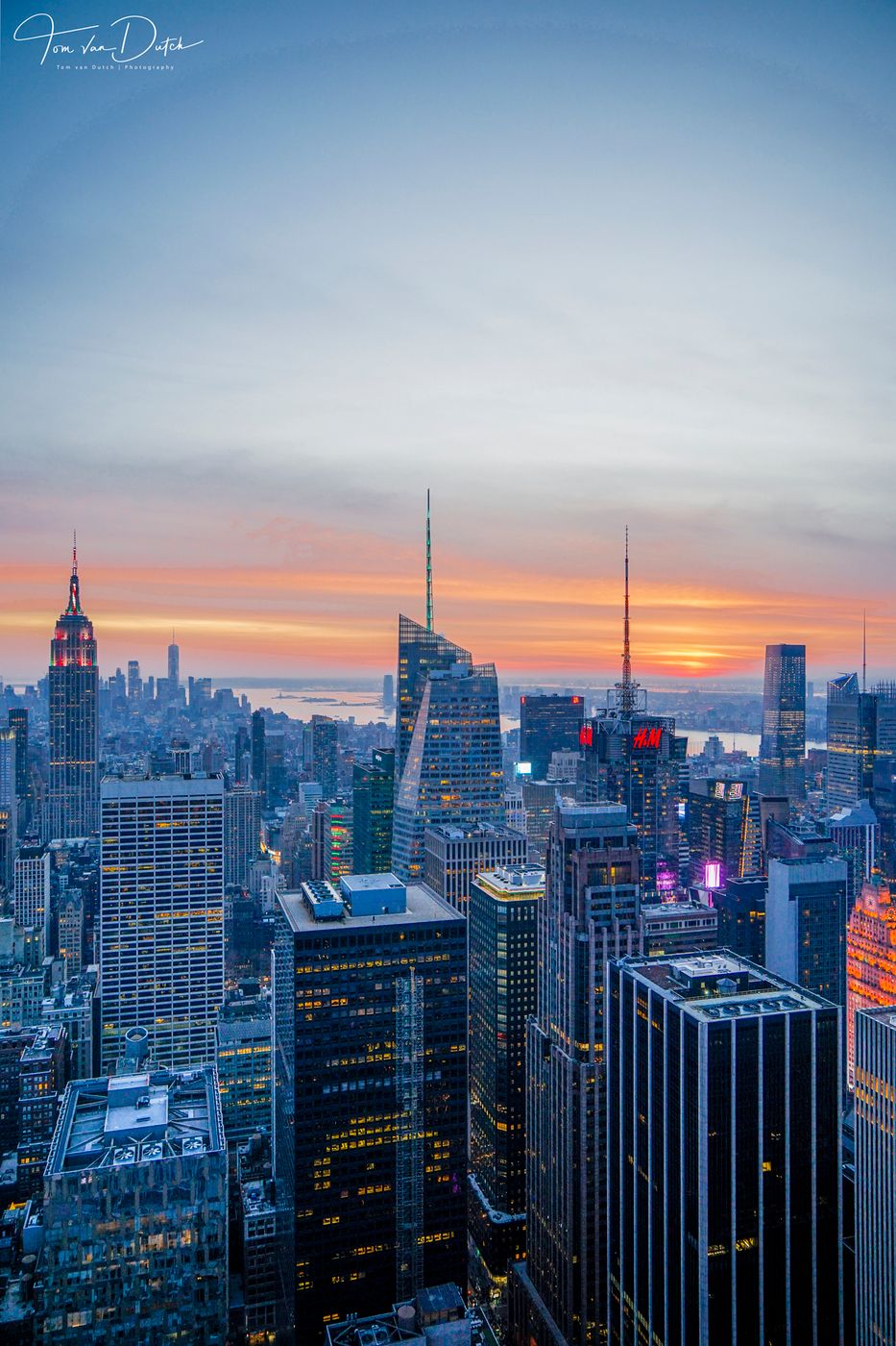 View from “Top of the Rock“, New York City, USA