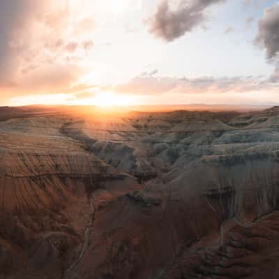 Aktau Mountains, Aerial Total Canyons, Kazakhstan