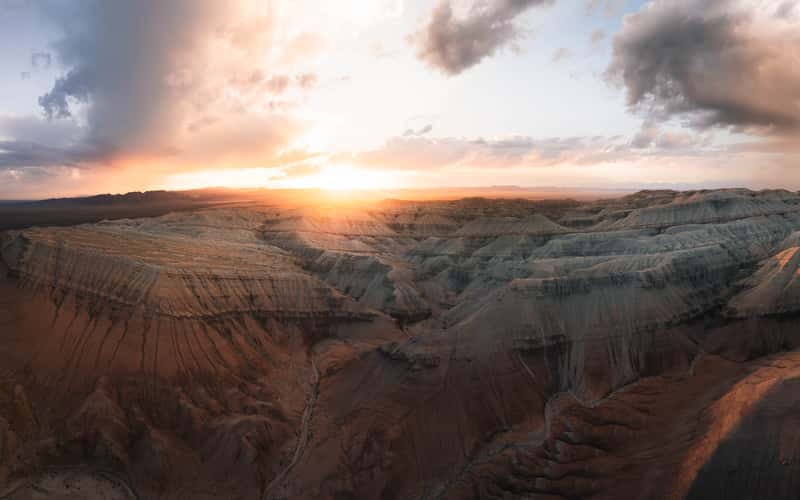 Aktau Mountains, Aerial Total Canyons