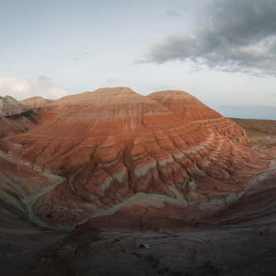 Aktau Mountains, View from northern slopes, Kazakhstan