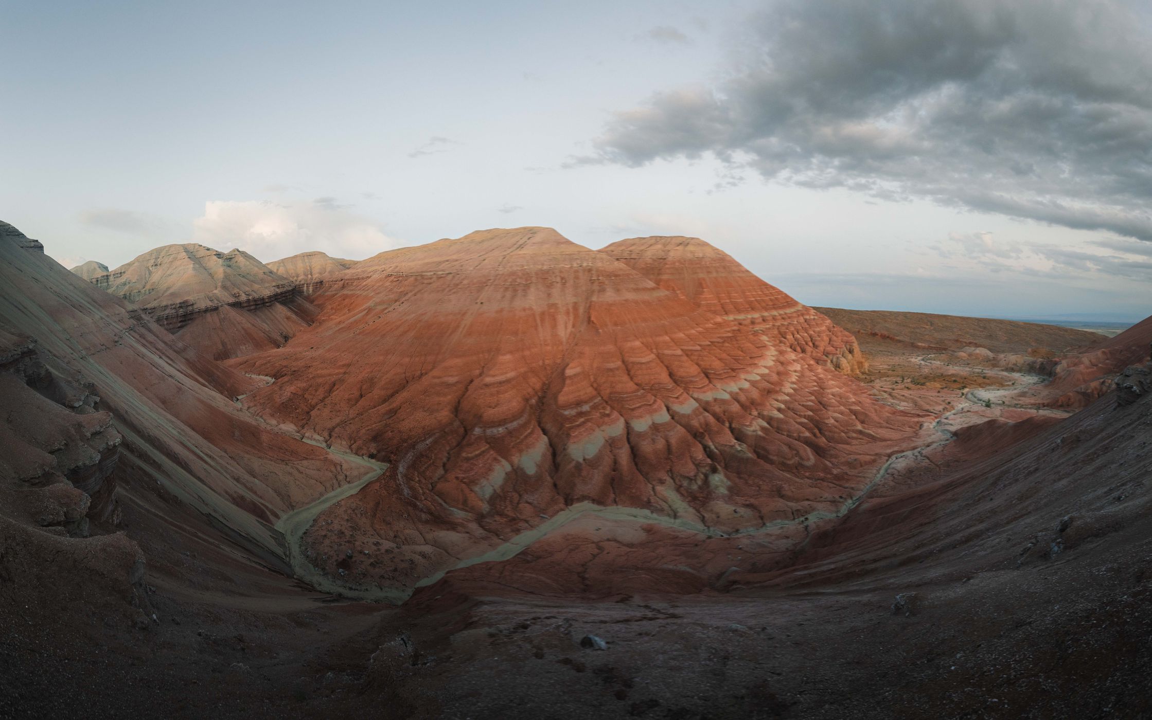 Aktau Mountains, View from northern slopes, Kazakhstan