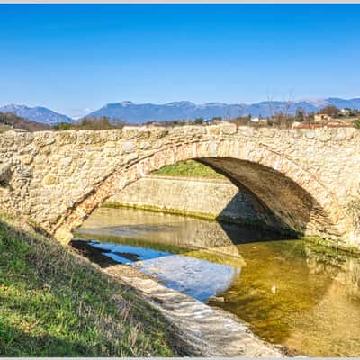 Ancient Roman bridge in Susegana, Italy