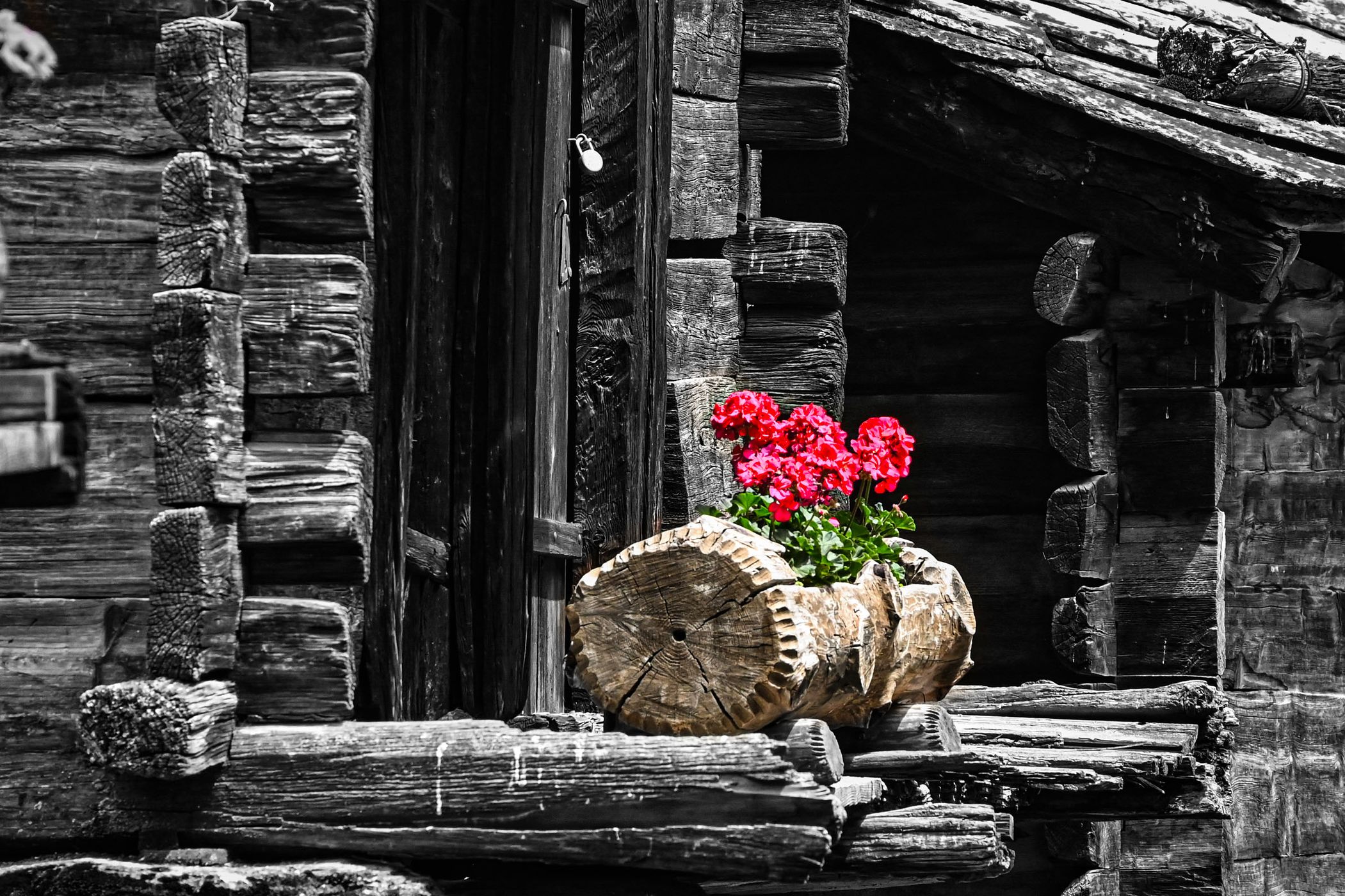 Buildings in Old Zermatt, Switzerland