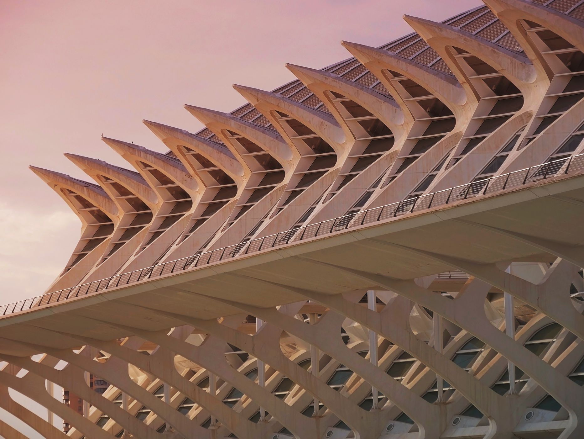 Hemisfèric & Ciudad de las Artes, west view, Spain