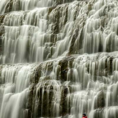 Close-up of Dynjandi Waterfall, Iceland