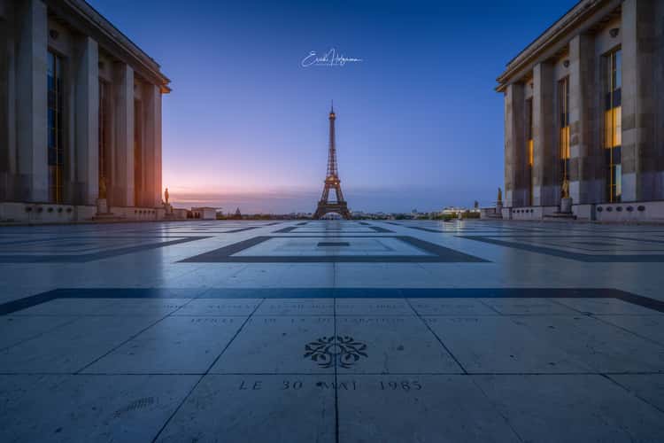 Eiffel Tower from Trocadero, Paris