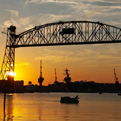 Elizabeth River Park Sunset, USA