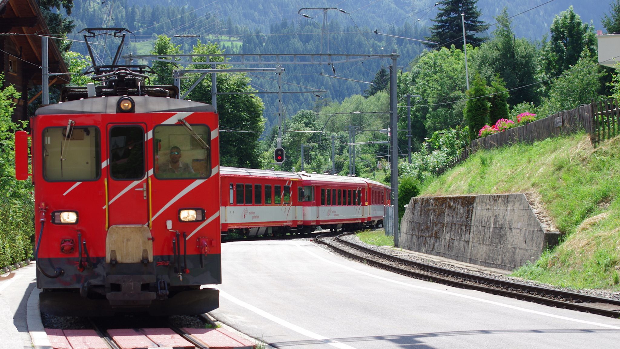Fiesch rail station, Switzerland