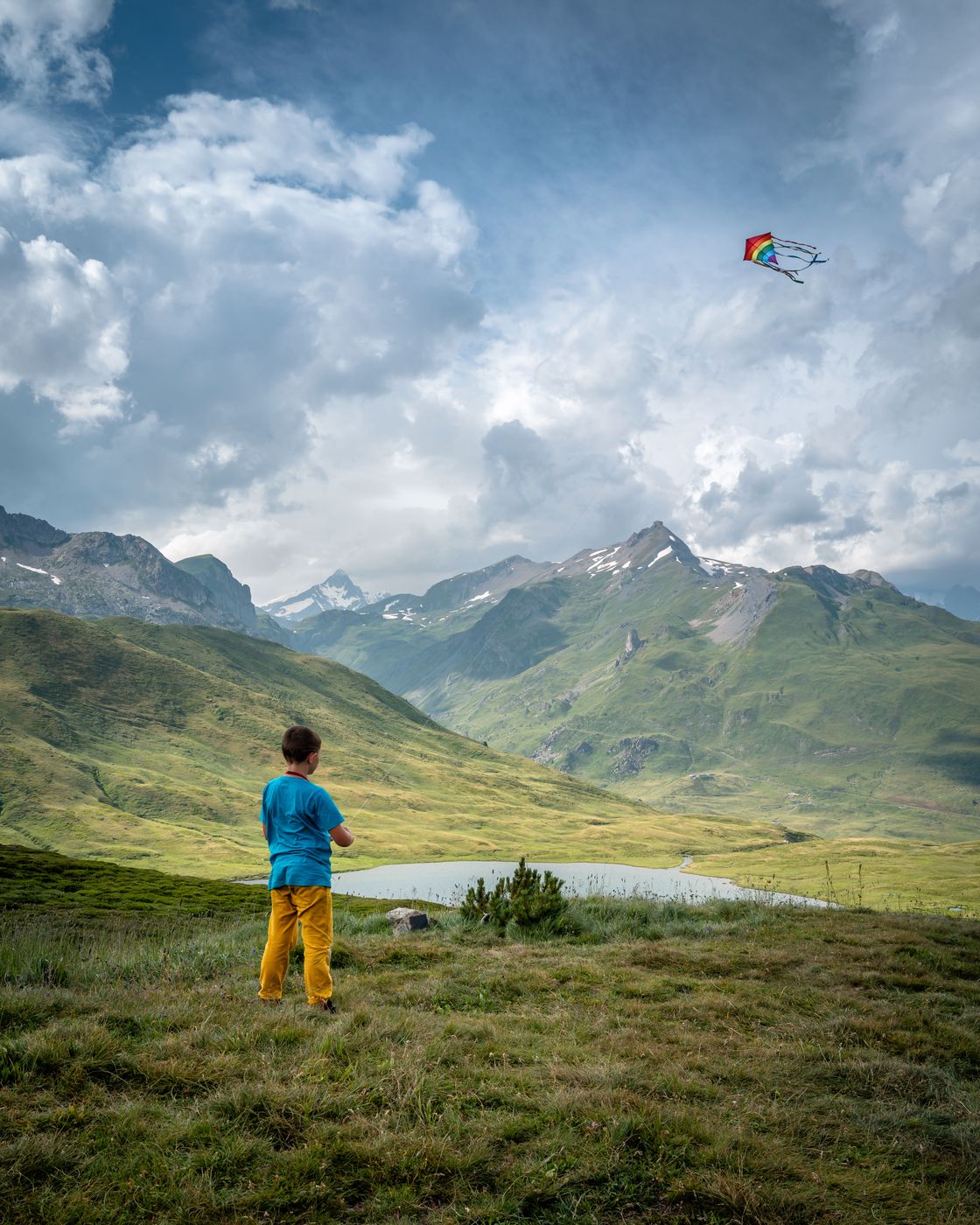 Flight at Lac Verney, France