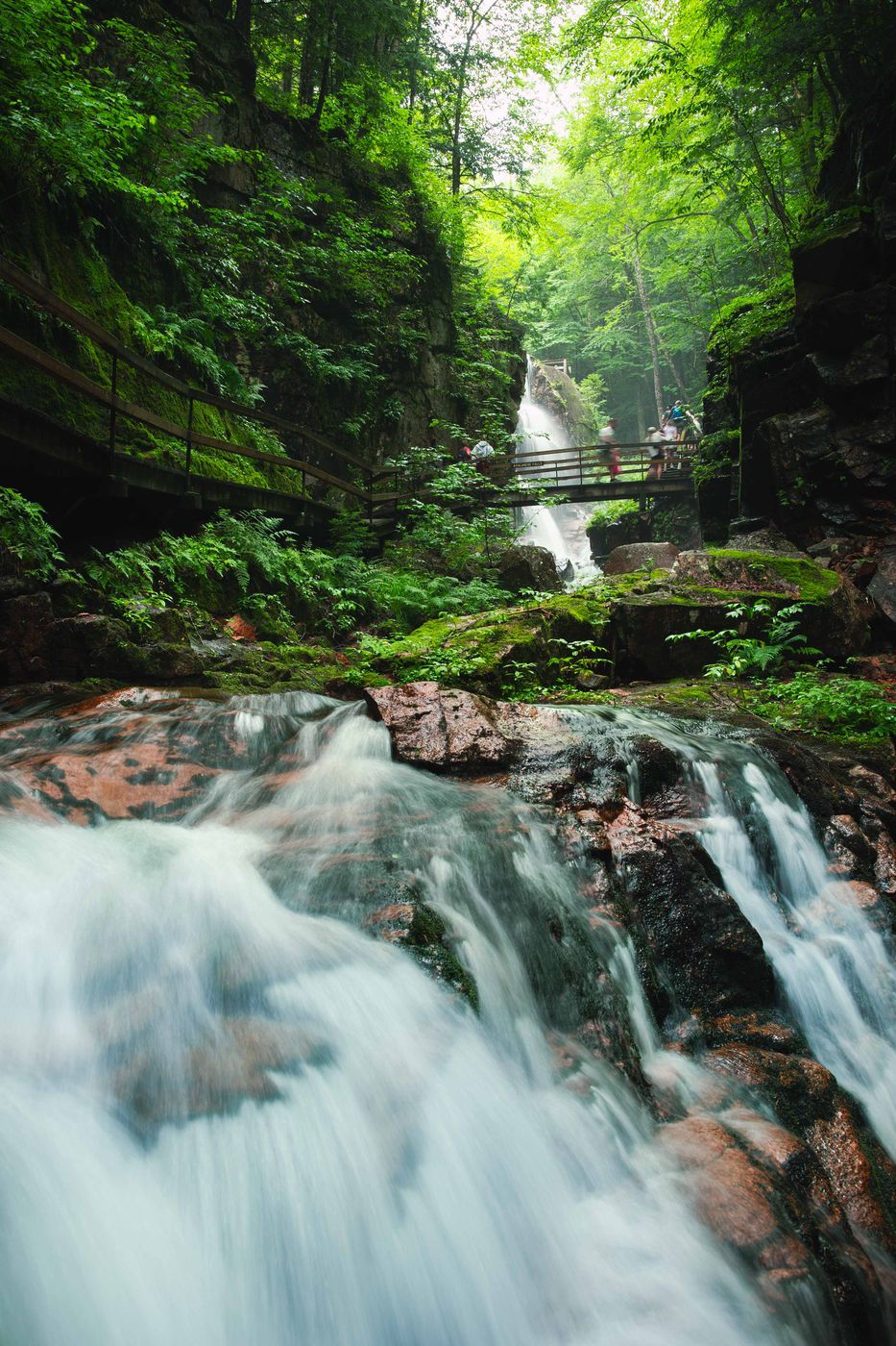 Flume Gorge Avalanche Falls, USA