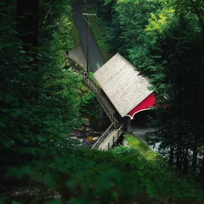 Flume Trail Covered Bridge, USA