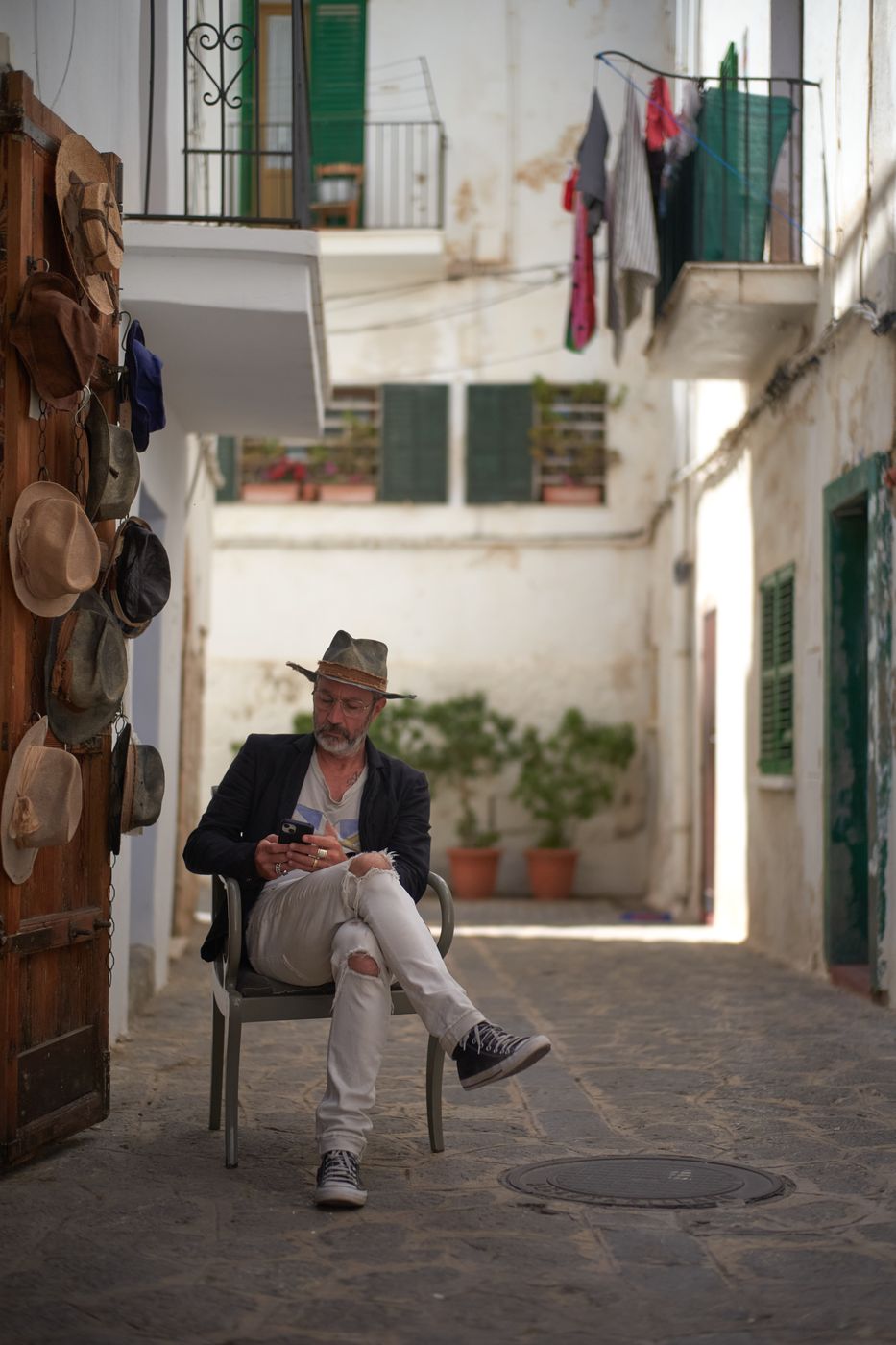 Hat shop in the Old Town, Spain