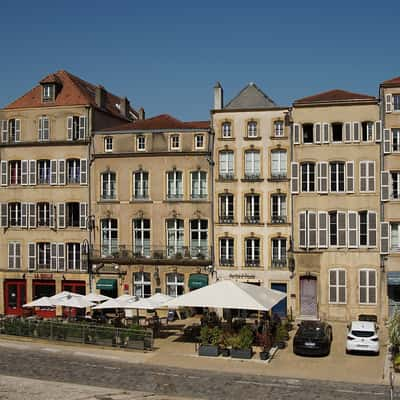 Houses below Cathedral, France