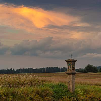 Jesus Christ memorial in the Waldviertel, Waldhausen, Austria