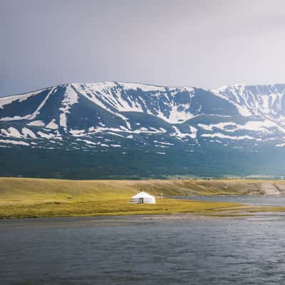 Khurgan Lake, Mountain View, Mongolia