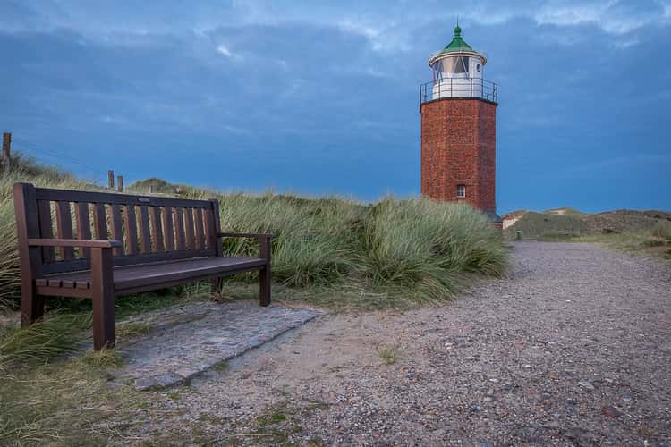 Lighthouse Quermarkenfeuer Rotes Kliff, Kampen
