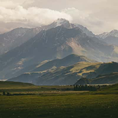 Mountain range, At Bashi Valley, Kyrgyz Republic