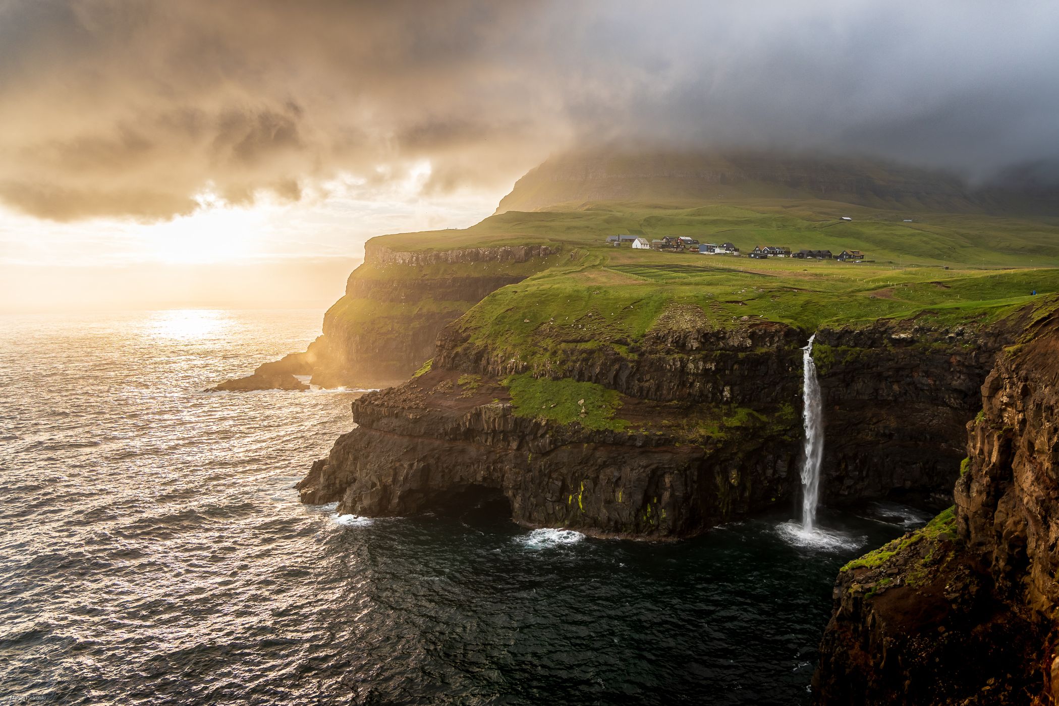 Múlafossur Waterfall, Faroe Islands
