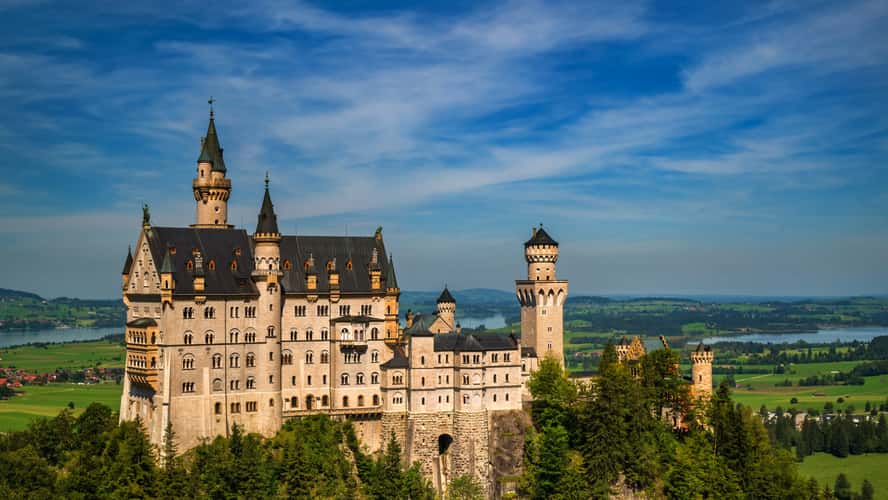 Neuschwanstein Castle from Marienbridge - The classic view