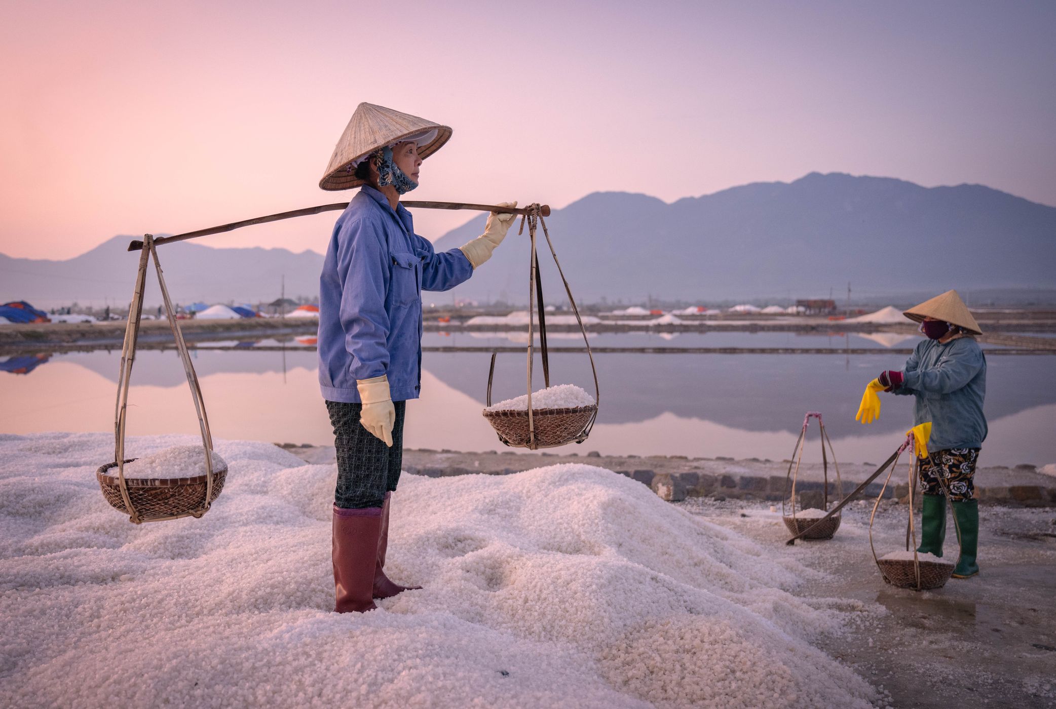 Ninh Hoa - Ninh Diem salt field, Vietnam