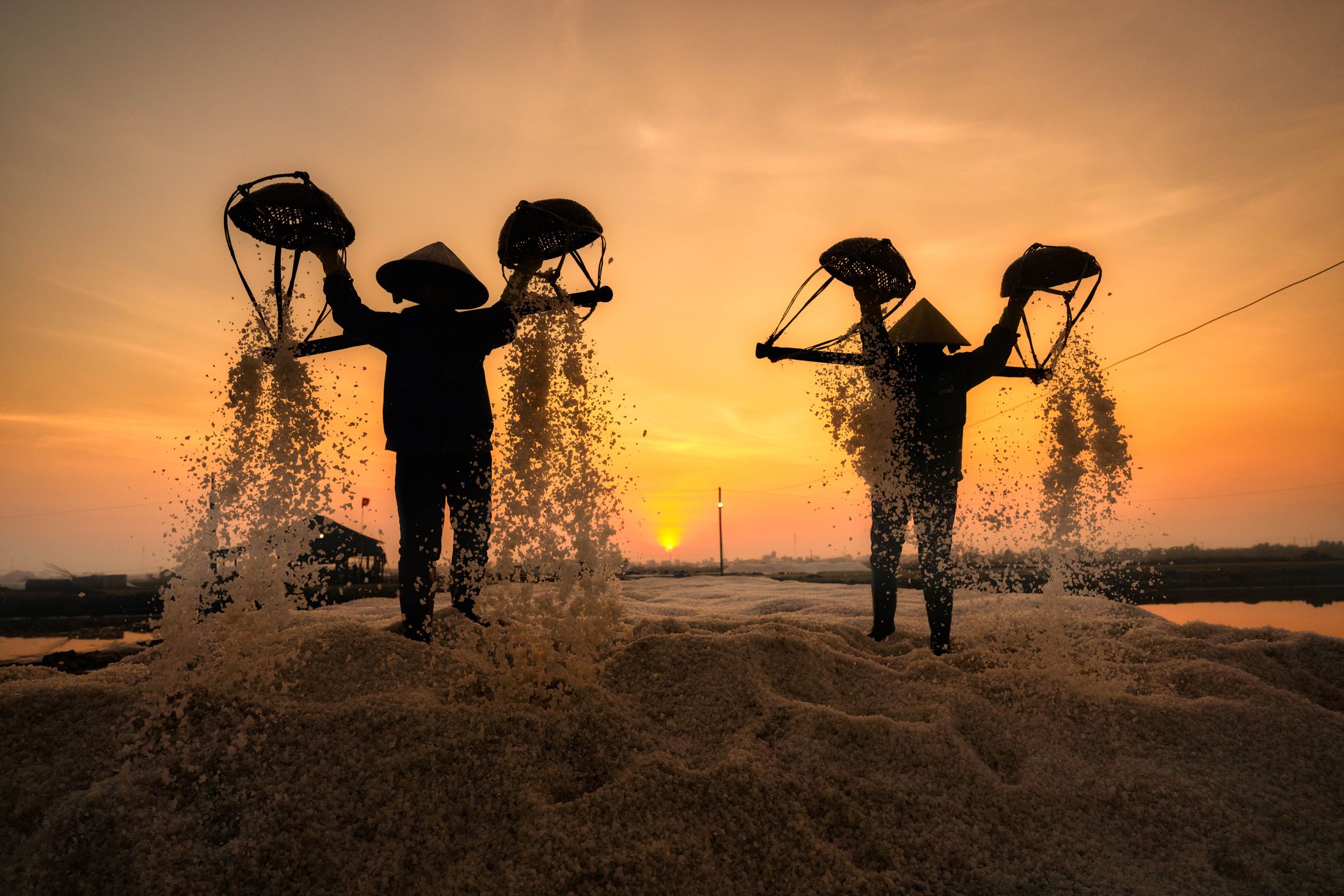 Ninh Hoa - Ninh Diem salt field, Vietnam