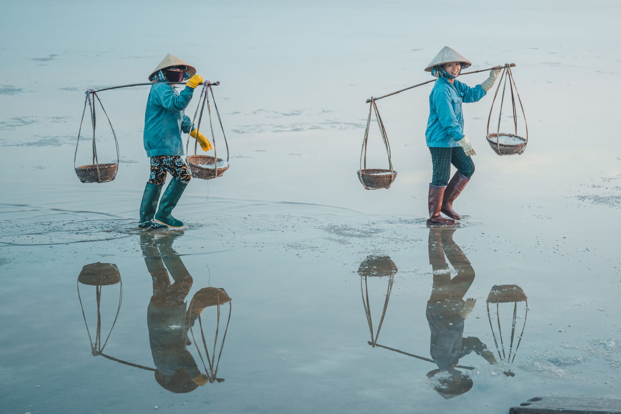Ninh Hoa - Ninh Diem salt field, Vietnam
