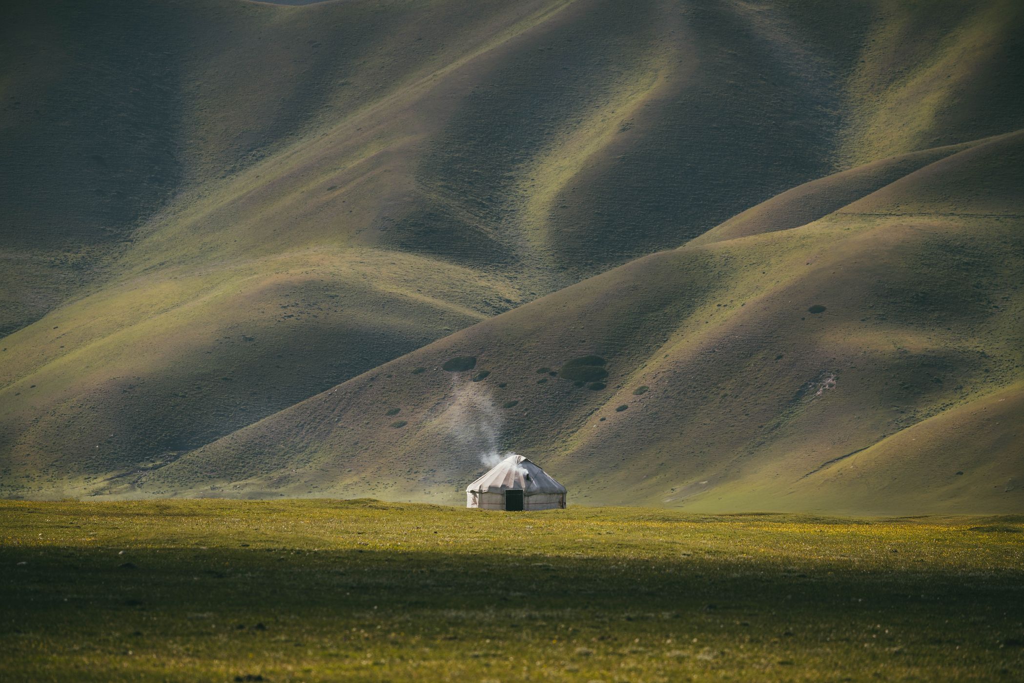 Nomad yurt, At Bashi Valley, Kyrgyz Republic