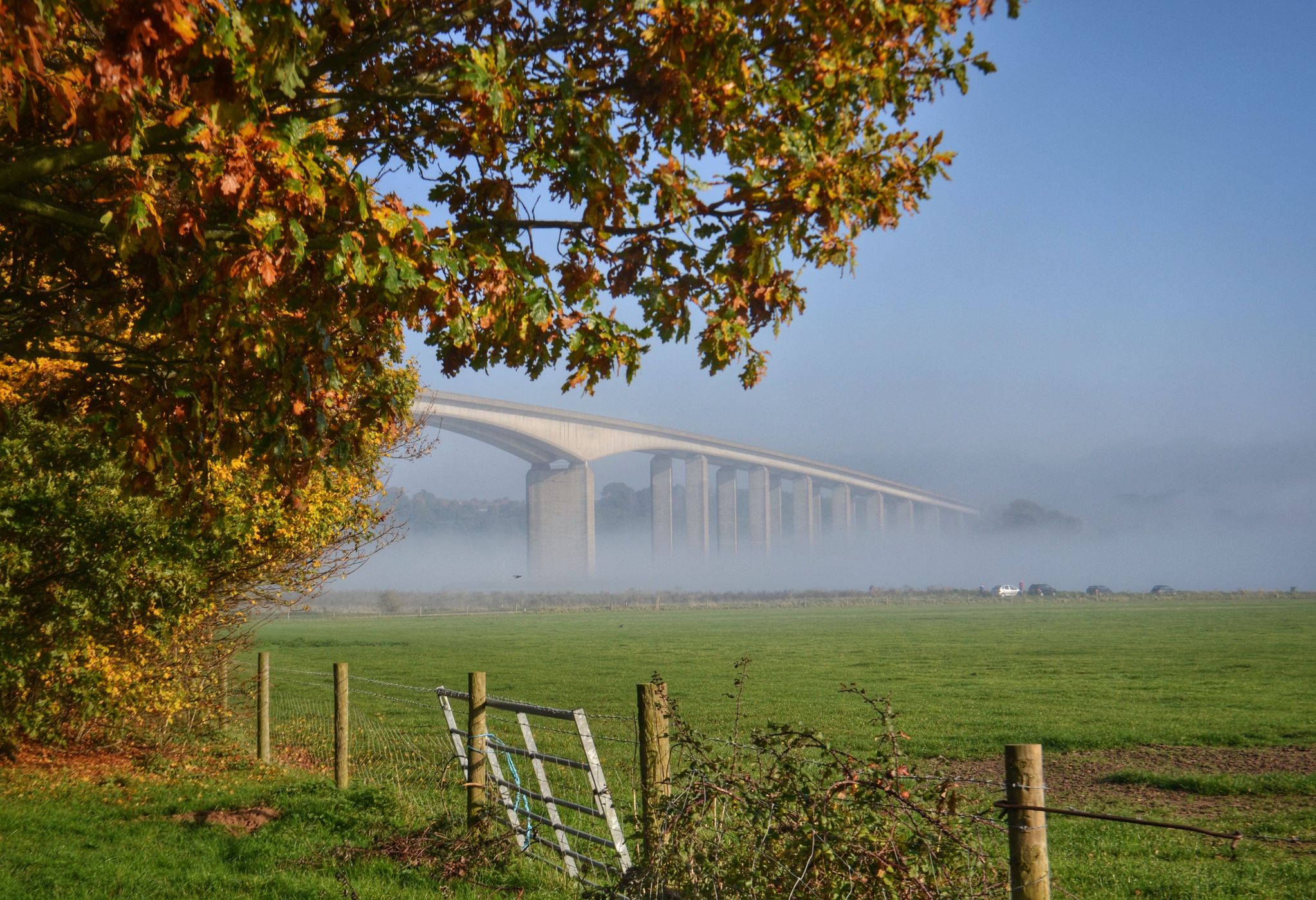 Orwell Bridge view, United Kingdom