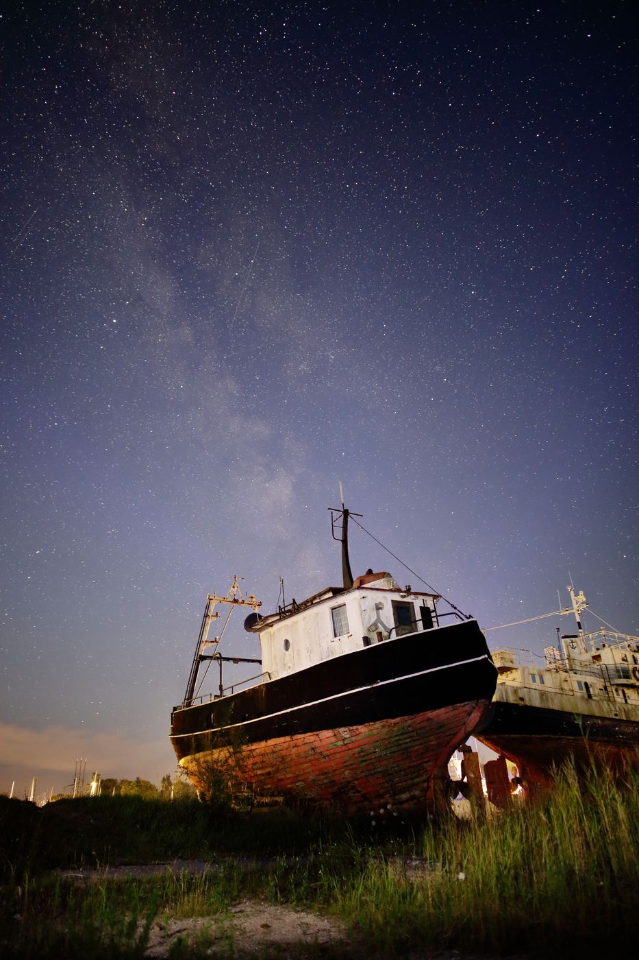 Peenemünde rusty ships, Germany