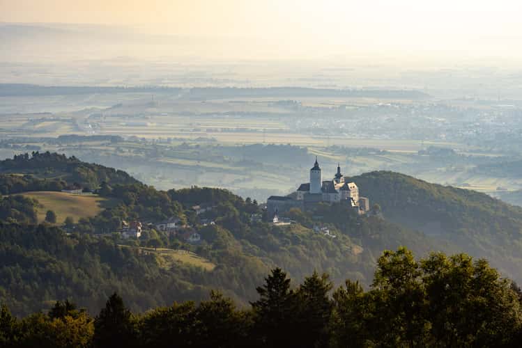Rosalienberg, view of Forchtenstein castle
