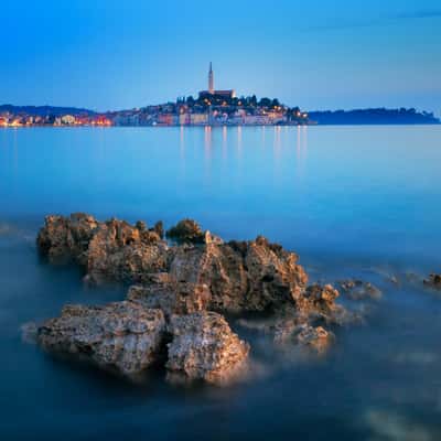 Rovinj from Wanderweg trail, Croatia