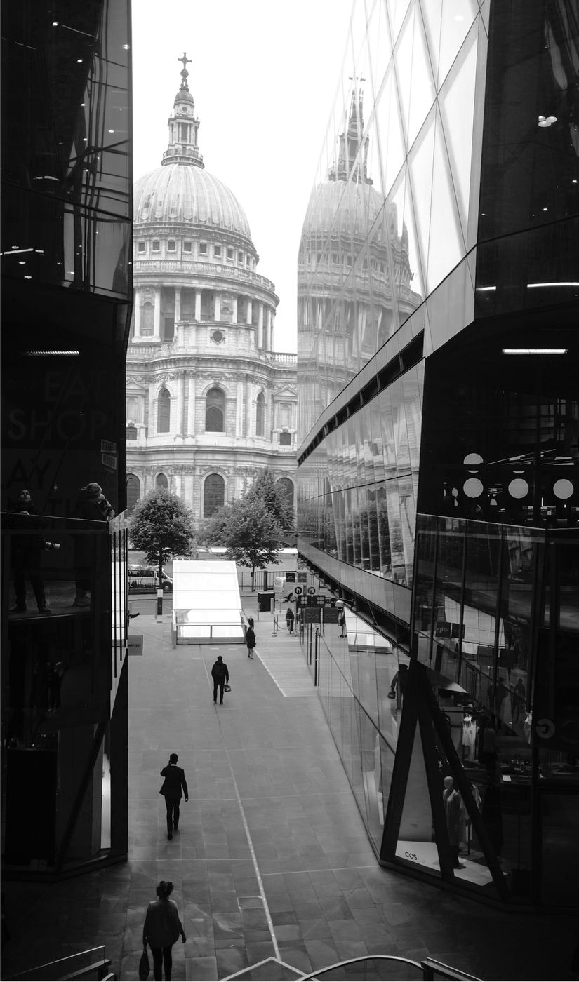 Reflection of St Paul's Cathedral, London, United Kingdom