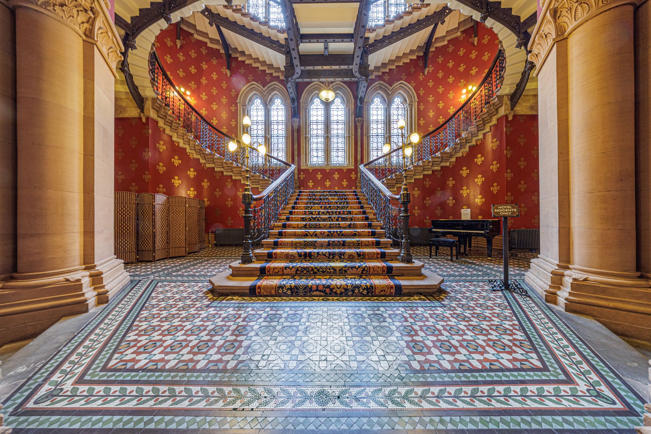 Stair at the St. Pancras Renaissance Hotel, London, United Kingdom