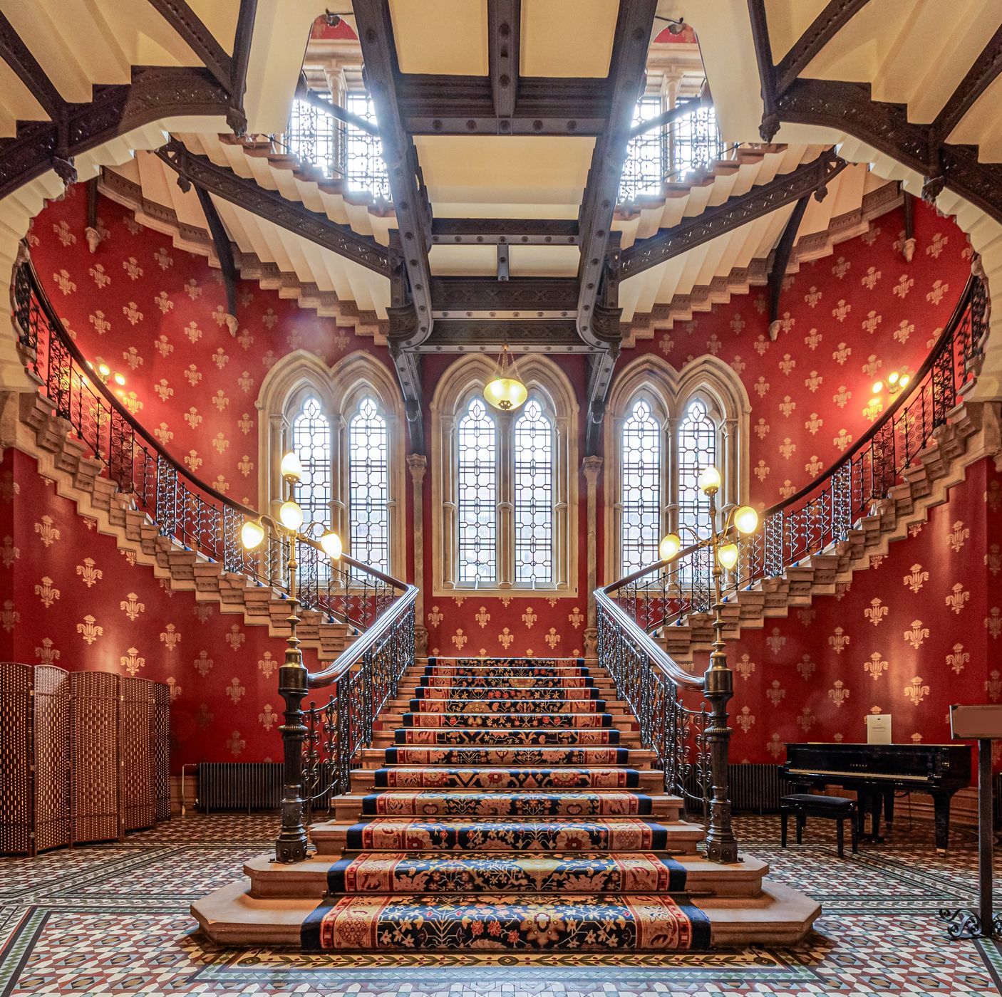 Stair at the St. Pancras Renaissance Hotel, London, United Kingdom