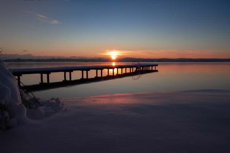 Starnberger See with view to the Alps