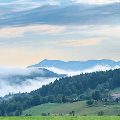 Sunset at Saint-Martin-en-Vercors, France