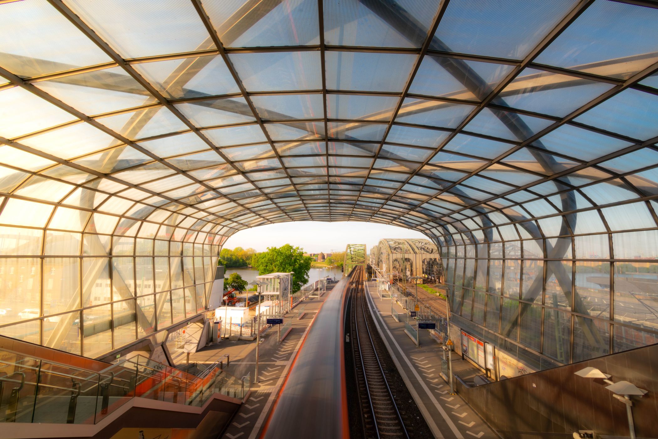 U4 Station Elbbridge, Hamburg, Germany