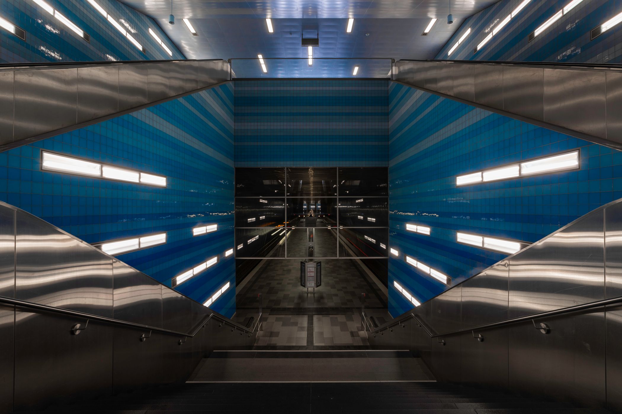 Überseequartier - Subway Station, Hamburg, Germany