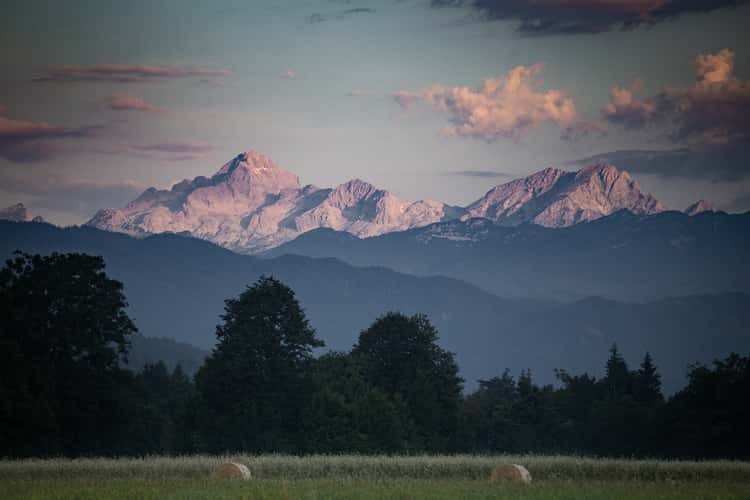 View of the julian alps