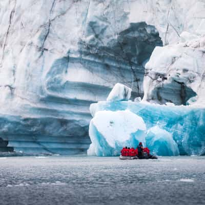 Zodiac drive, Kaiser Franz Josefs Fjord, Greenland