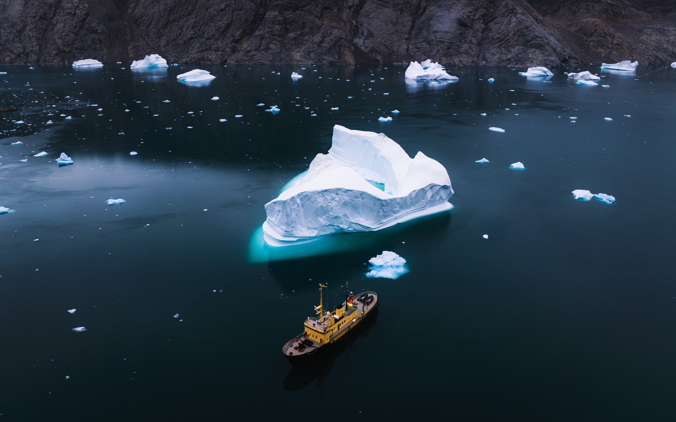Aerial View Iceberg, Sermilik Fjord, Greenland