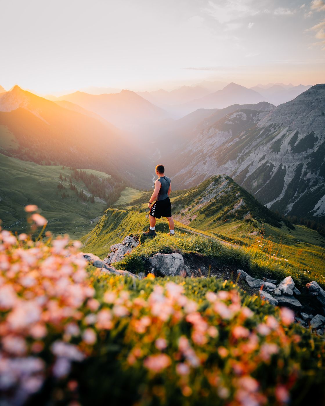 View from the Schochenspitze, Austria