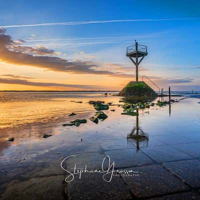 Balise refuge du passage du Gois, France